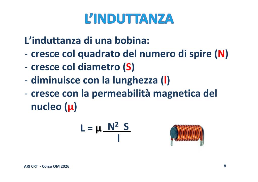 Fattori induttanza