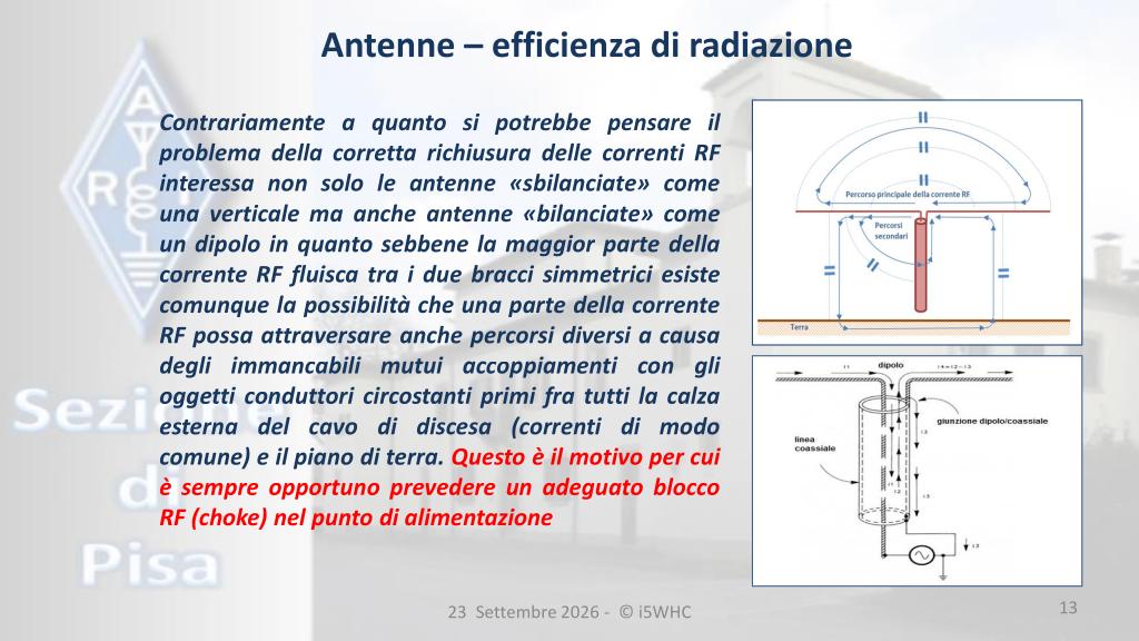 Correnti di modo comune e necessità di blocco RF